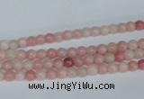 COP150 15.5 inches 4mm round pink opal gemstone beads wholesale