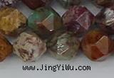 COP1503 15.5 inches 12mm faceted nuggets African green opal beads