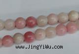 COP152 15.5 inches 8mm round pink opal gemstone beads wholesale