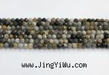 COP1609 15.5 inches 6mm faceted round moss opal beads