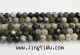 COP1612 15.5 inches 12mm faceted round moss opal beads
