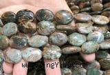 COP1654 15.5 inches 15*20mm oval green opal gemstone beads