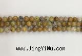 COP1670 15.5 inches 6mm round yellow opal gemstone beads