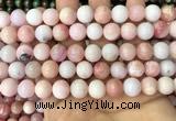 COP1695 15.5 inches 10mm round natural pink opal gemstone beads