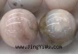 COP1709 15.5 inches 20mm round natural pink opal gemstone beads