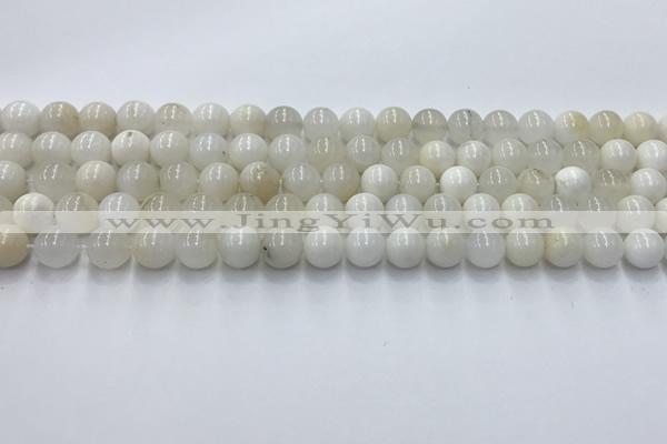 COP1730 15.5 inches 6mm round white opal beads wholesale