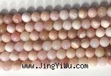 COP1797 15.5 inches 8mm round pink opal gemstone beads