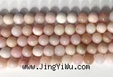 COP1798 15.5 inches 10mm round pink opal gemstone beads