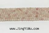 COP1820 15.5 inches 4mm round Chinese pink opal gemstone beads wholesale