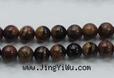 COP220 15.5 inches 8mm round natural brown opal gemstone beads