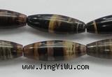 COP242 15.5 inches 10*30mm rice natural brown opal gemstone beads