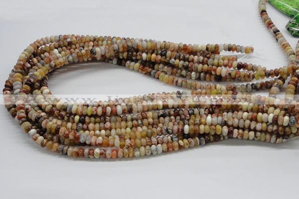 COP302 15.5 inches 3*6mm rondelle brandy opal gemstone beads wholesale