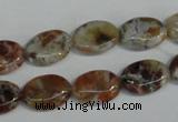 COP315 15.5 inches 10*14mm oval brandy opal gemstone beads wholesale