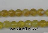COP332 15.5 inches 8mm round yellow opal gemstone beads wholesale