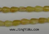 COP337 15.5 inches 6*9mm teardrop yellow opal gemstone beads
