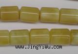 COP340 15.5 inches 10*14mm tube yellow opal gemstone beads