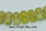 COP355 15.5 inches 8*16mm bone shape yellow opal gemstone beads