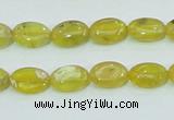 COP361 15.5 inches 9*12mm oval yellow opal gemstone beads wholesale