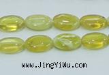 COP362 15.5 inches 10*14mm oval yellow opal gemstone beads wholesale