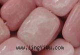 COP428 15.5 inches 20*30mm rectangle Chinese pink opal gemstone beads