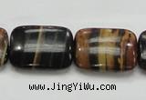COP433 15.5 inches 18*25mm rectangle natural brown opal gemstone beads