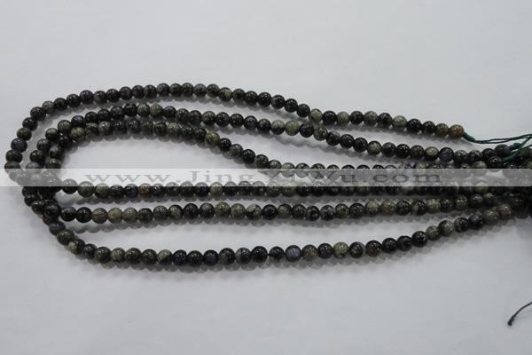 COP452 15.5 inches 6mm round natural grey opal gemstone beads