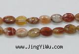 COP500 15.5 inches 6*8mm oval natural red opal gemstone beads