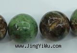 COP658 15.5 inches 20mm round green opal gemstone beads wholesale