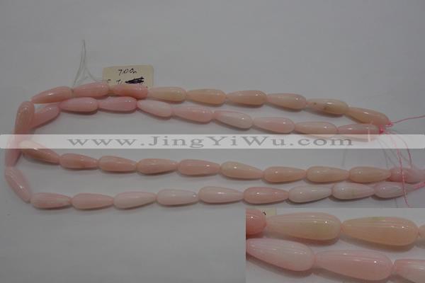 COP87 15.5 inches 8*20mm teardrop natural pink opal gemstone beads