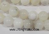 COP903 15.5 inches 12mm round natural white opal gemstone beads