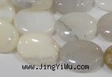 COP908 15.5 inches 15*20mm oval natural white opal gemstone beads