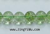 COQ07 16 inches 16mm round dyed olive quartz beads wholesale
