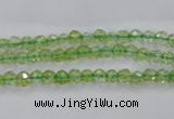 COQ10 16 inches 4mm faceted round dyed olive quartz beads wholesale