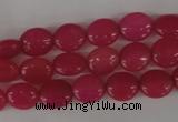 COV40 15.5 inches 8*10mm oval candy jade gemstone beads wholesale