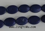 COV84 15.5 inches 10*14mm oval synthetic turquoise beads wholesale