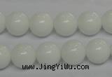 CPB05 15.5 inches 12mm round white porcelain beads wholesale