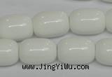 CPB15 15.5 inches 15*20mm drum white porcelain beads wholesale