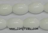 CPB20 15.5 inches 15*20mm rice white porcelain beads wholesale
