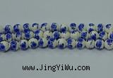 CPB543 15.5 inches 10mm round Painted porcelain beads
