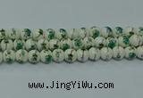 CPB584 15.5 inches 12mm round Painted porcelain beads