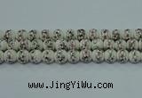 CPB605 15.5 inches 14mm round Painted porcelain beads