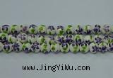 CPB621 15.5 inches 6mm round Painted porcelain beads