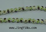 CPB664 15.5 inches 12mm round Painted porcelain beads