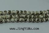 CPB715 15.5 inches 14mm round Painted porcelain beads
