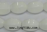 CPB72 15.5 inches 15*20mm rice white porcelain beads wholesale