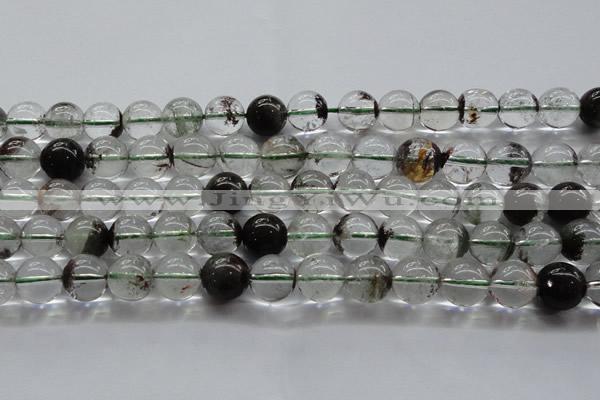 CPC04 15.5 inches 10mm round green phantom quartz beads wholesale