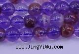 CPC601 15.5 inches 6mm round purple phantom quartz beads