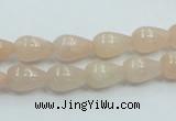CPI01 15.5 inches 8*12mm teardrop pink aventurine jade beads