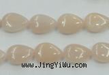 CPI04 15.5 inches 10*14mm flat teardrop pink aventurine jade beads