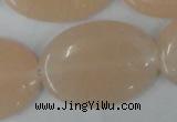 CPI153 15.5 inches 25*35mm oval pink aventurine jade beads